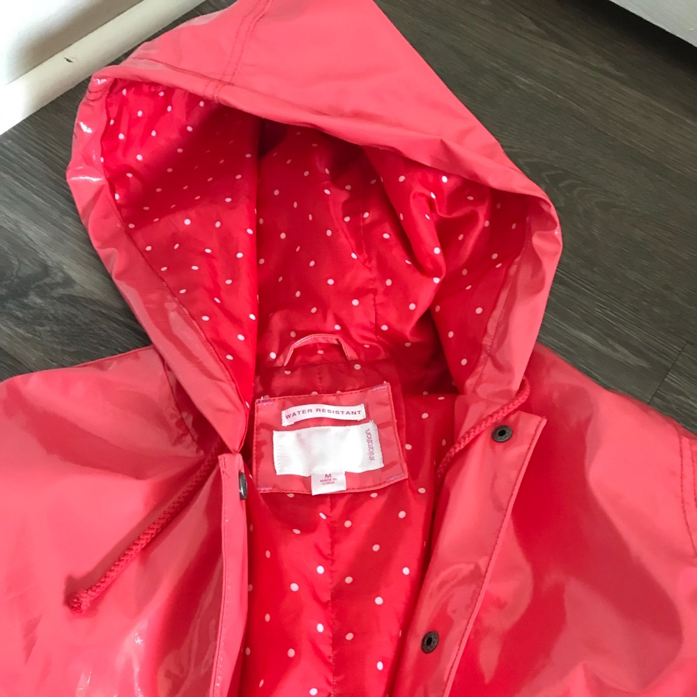 Coral raincoat from target!